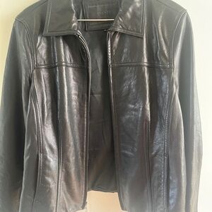 Avanti Women's Dark Leather Jacket